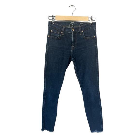 7 For All Mankind Ankle Gwenevere Size 25 Stretch Denim - Picture 1 of 5